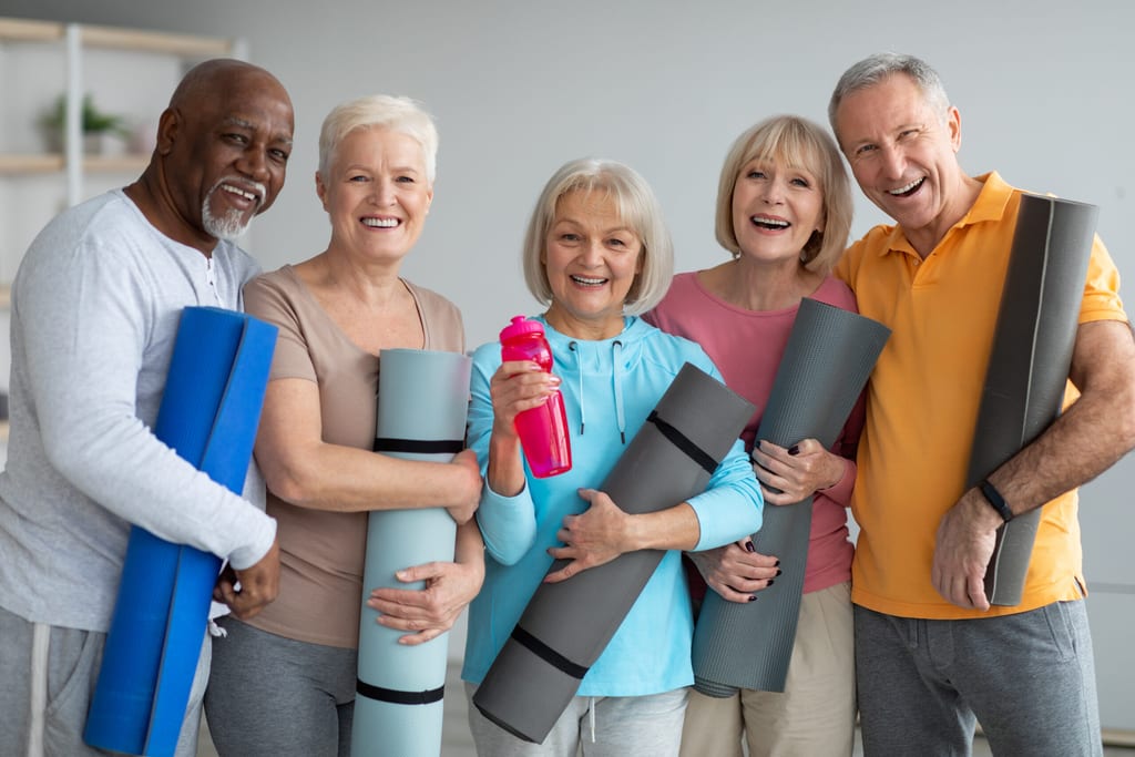 Peaceful Yoga Session at Our Senior Living Community