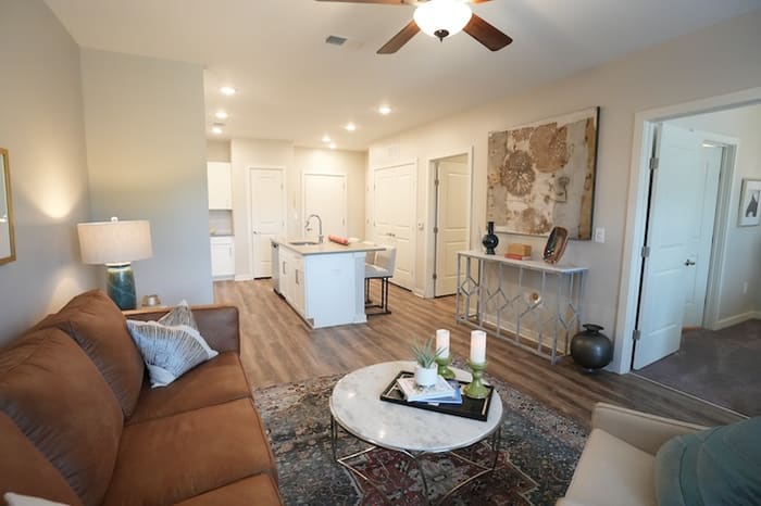 Avonlea living room and open kitchen