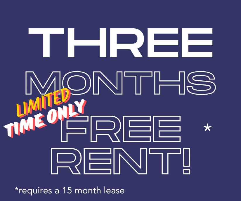 Three Months Free on a 15 Month Lease